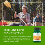 Swanson Vitamina K2 Natto etiqueta dorso, código y detalles de seguridad