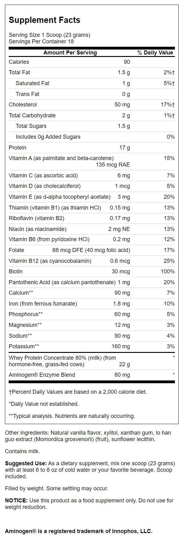 Swanson proteina de suero vainilla, mezcla lista para batidos post-entrenamiento