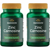 Swanson Zinc Carnosine: botella de 60 cápsulas para apoyo digestivo diario