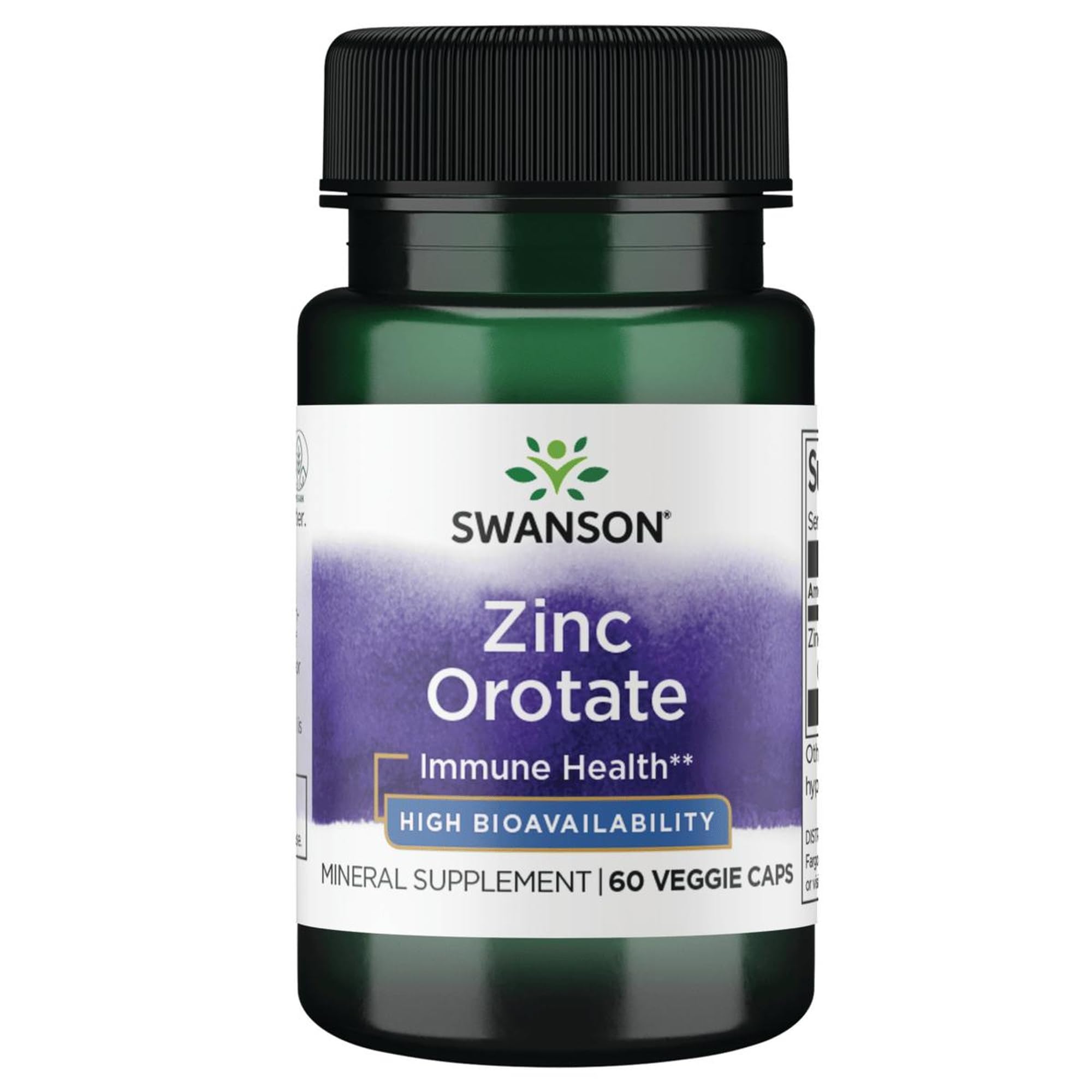 Swanson Zinc Orotate 10 mg: botella para uso diario de zinc.