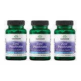 Swanson Zinc Picolinate, cápsulas veganas para apoyo diario de inmunidad.