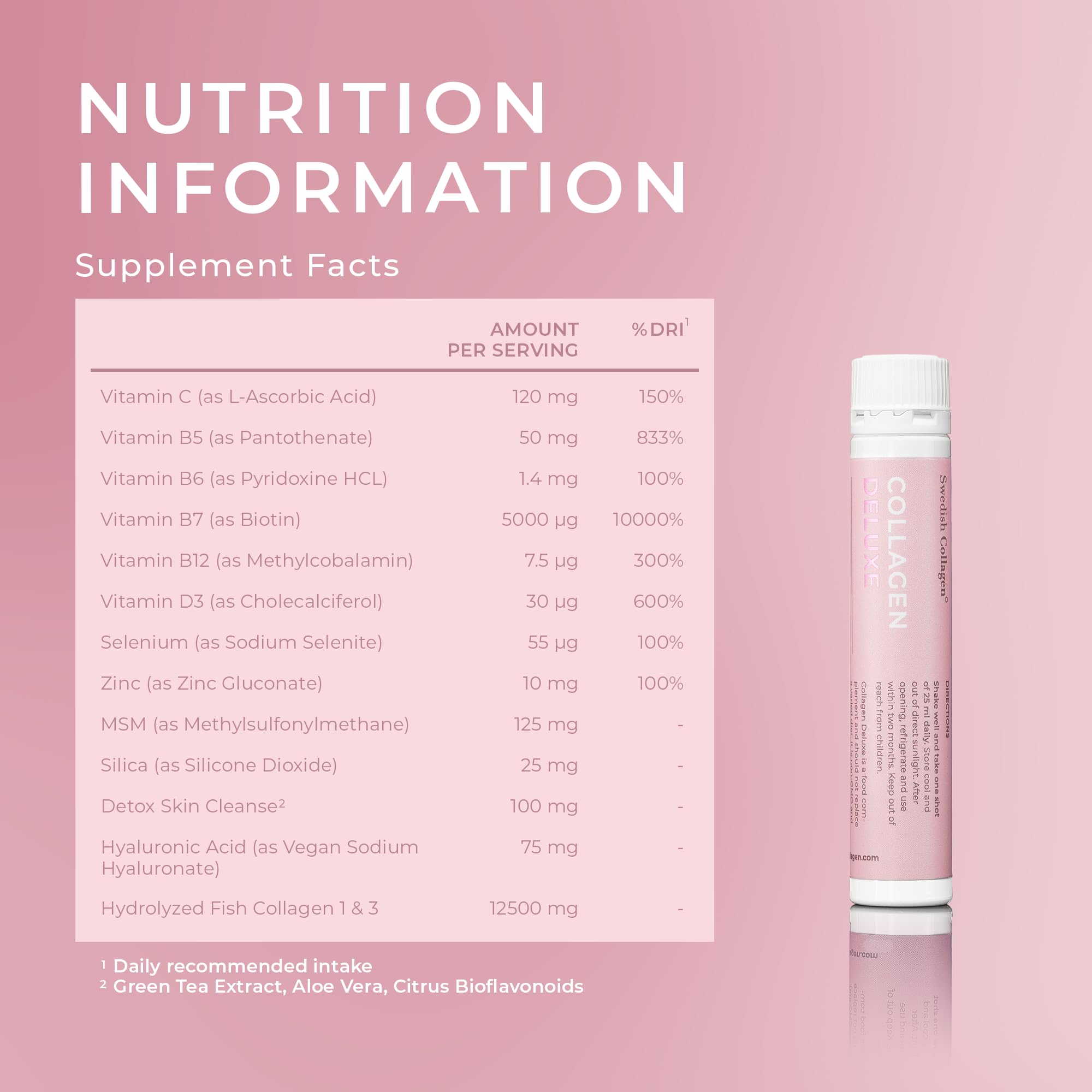 Swedish Collagen Deluxe embalaje reciclable y sostenible