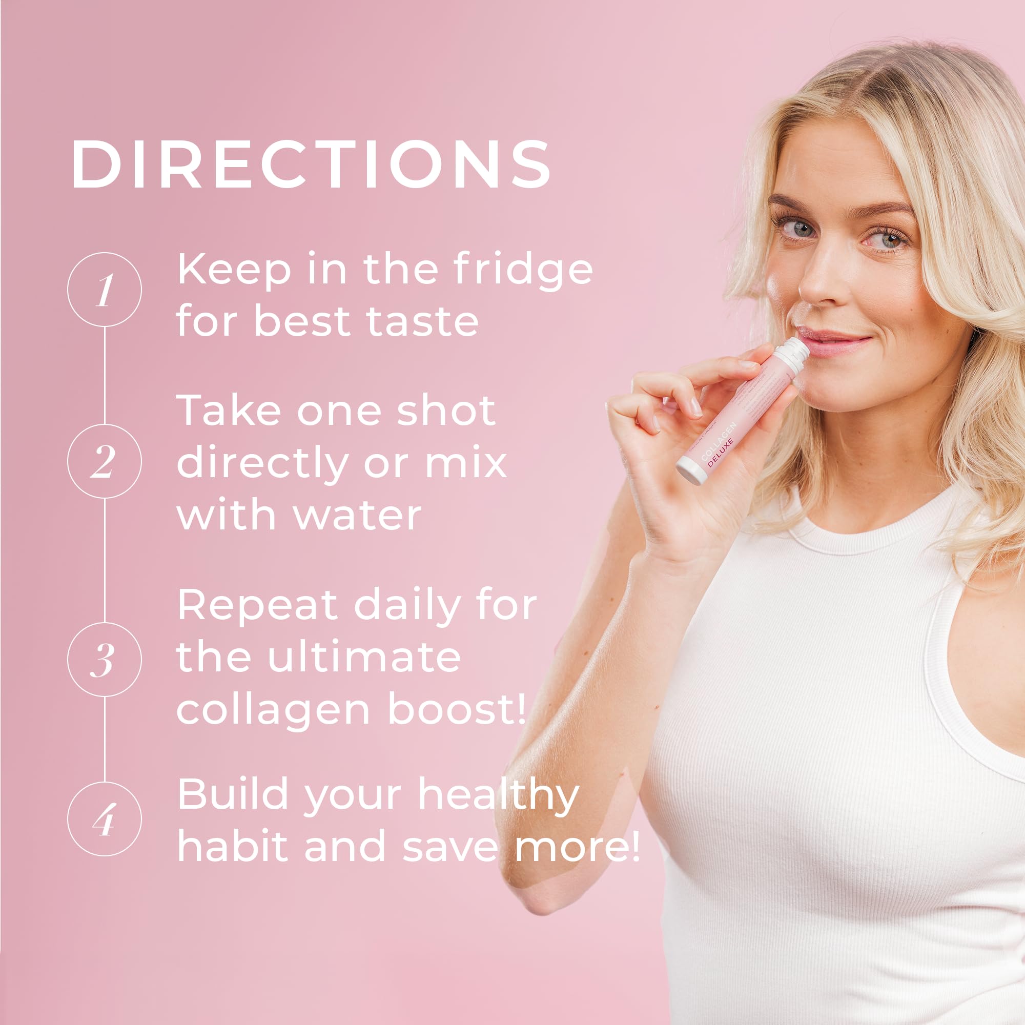Swedish Collagen Deluxe textura líquida agradable para consumo diario