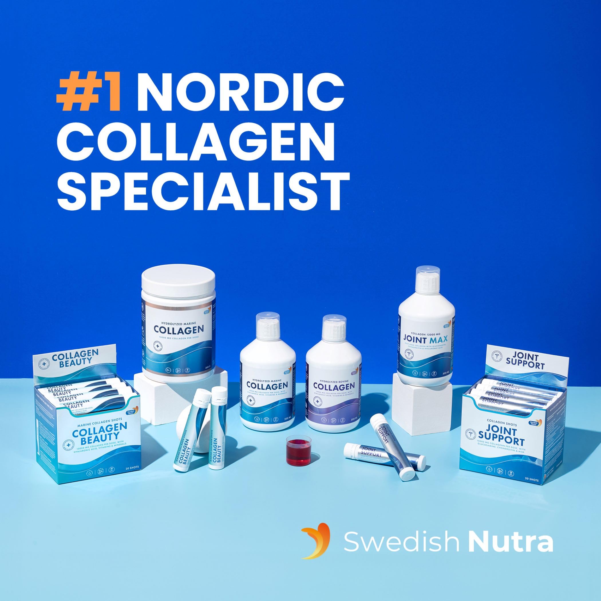Swedish Nutra colágeno marino líquido envase reciclable