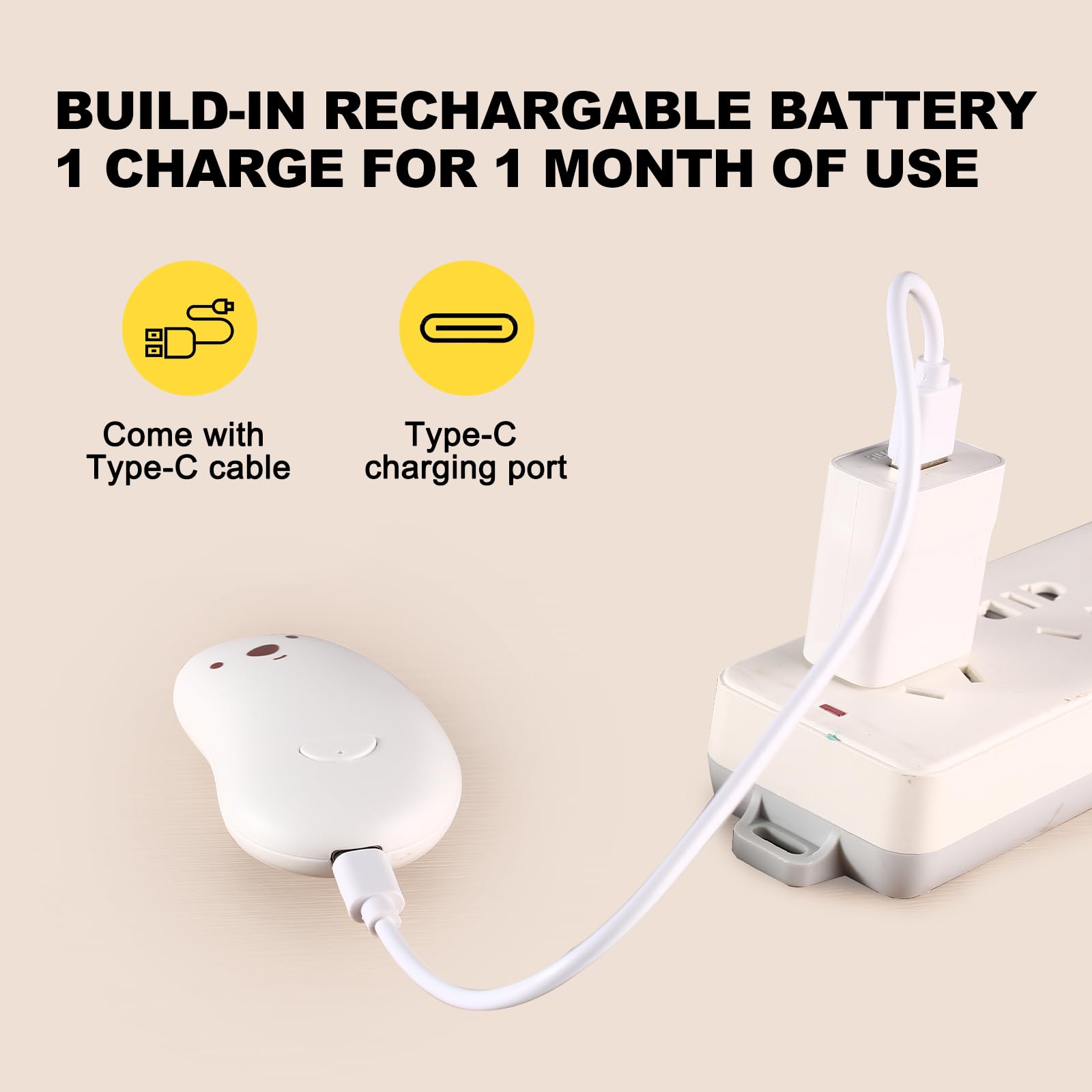Cortauñas eléctrico SweeBe con 3 pads repuesto para adulto, uso familiar.
