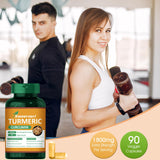 Sweerneri Turmeric Curcumin 1800mg: dosis diaria para un plan de 30 días