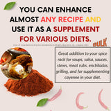 Sweet Sunnah Cayenne: especias en estantería para cocina diaria.