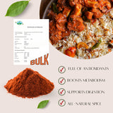 Sweet Sunnah Cayenne: etiqueta del producto para control de porciones.