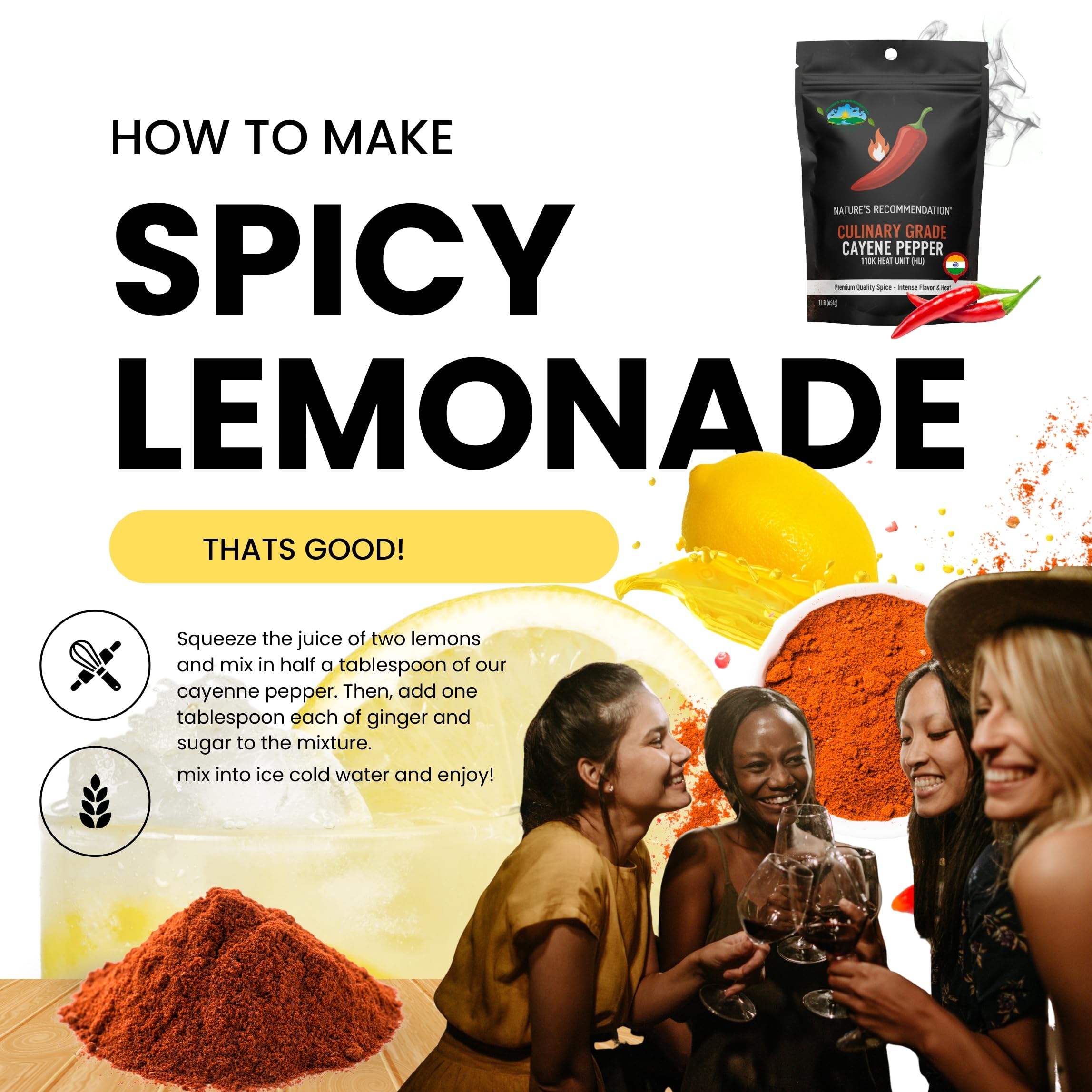Sweet Sunnah Cayenne: ingrediente versátil para recetas veganas.