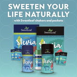 SweetLeaf Stevia en polvo para batidos, dulzor ligero.
