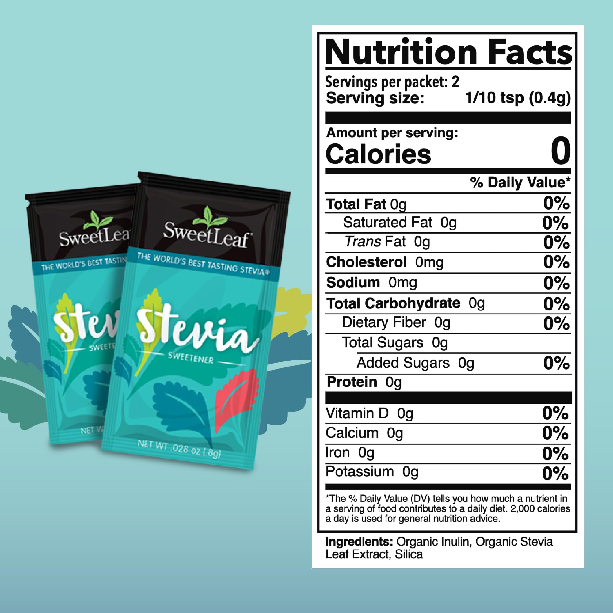 SweetLeaf Stevia para café, endulzante natural sin calorías.