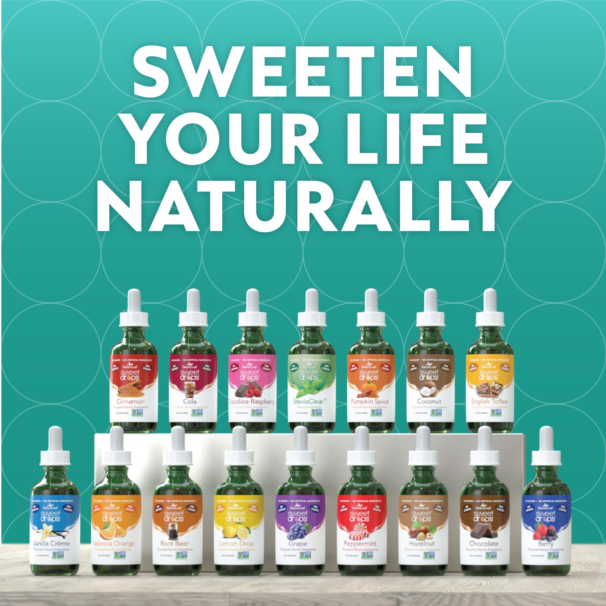 SweetLeaf Steviaclear: frasco de vidrio de 4 oz para endulzar sin calorías.