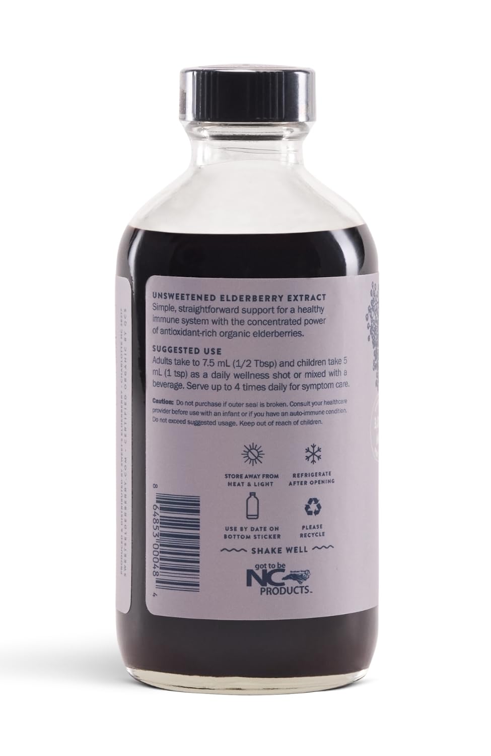 Gotero de Sweet's Elderberry para dosis diaria fácil y controlada