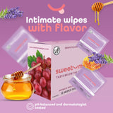 Sweetums toallitas femeninas con empaque individual para uso diario