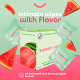 Sweetums: toallitas con pH balanceado para uso diario suave y cómodo.