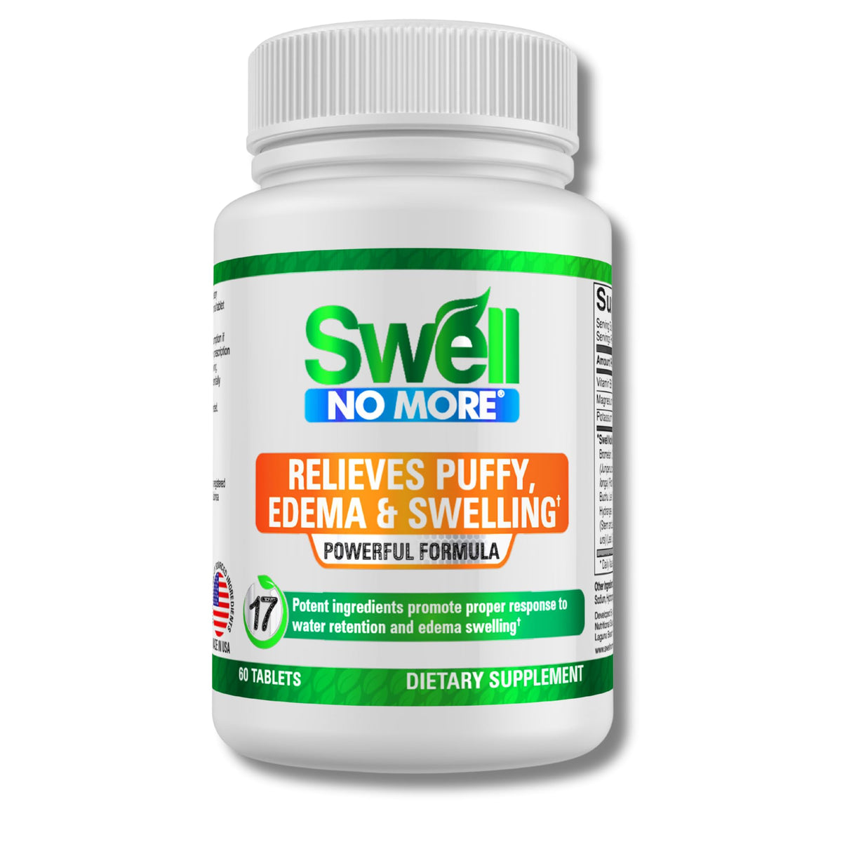 Swell No More: píldoras diuréticas para balance de fluidos diarios