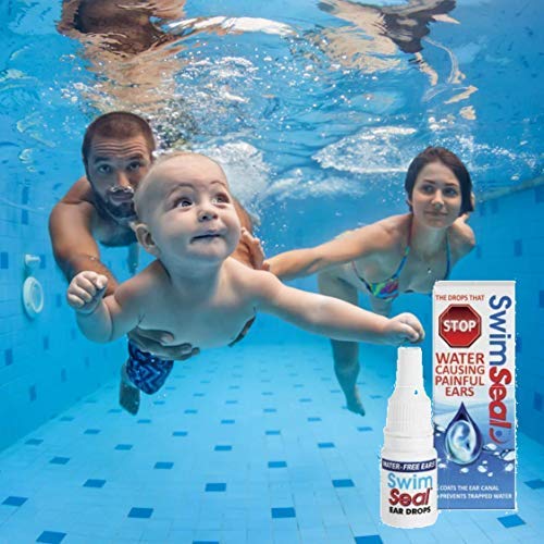 SwimSeal protección de orejas durante la natación para evitar molestias por agua.