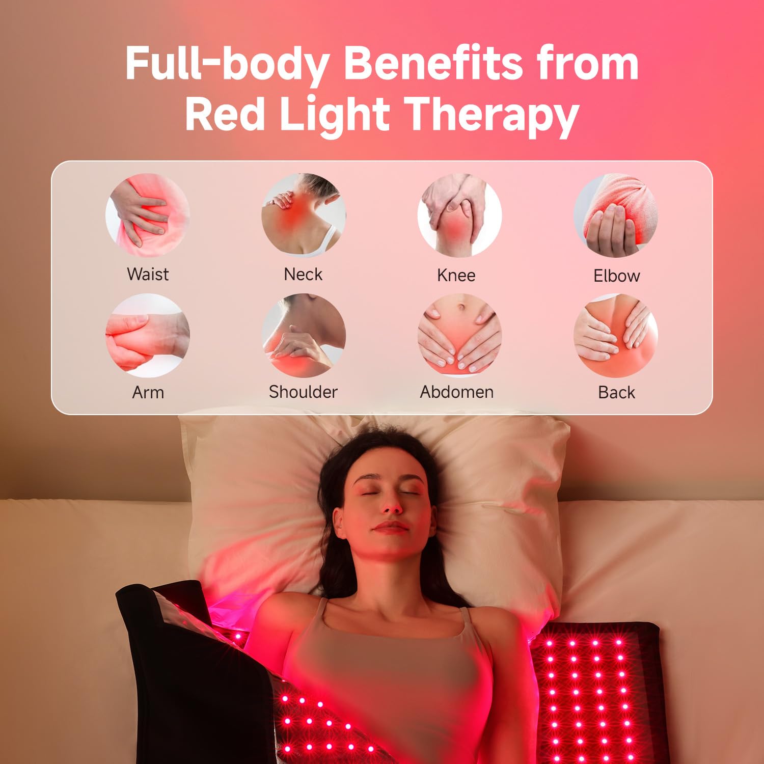 SWIRISE Luz roja 660nm para apoyar relajación y cuidado de la piel.