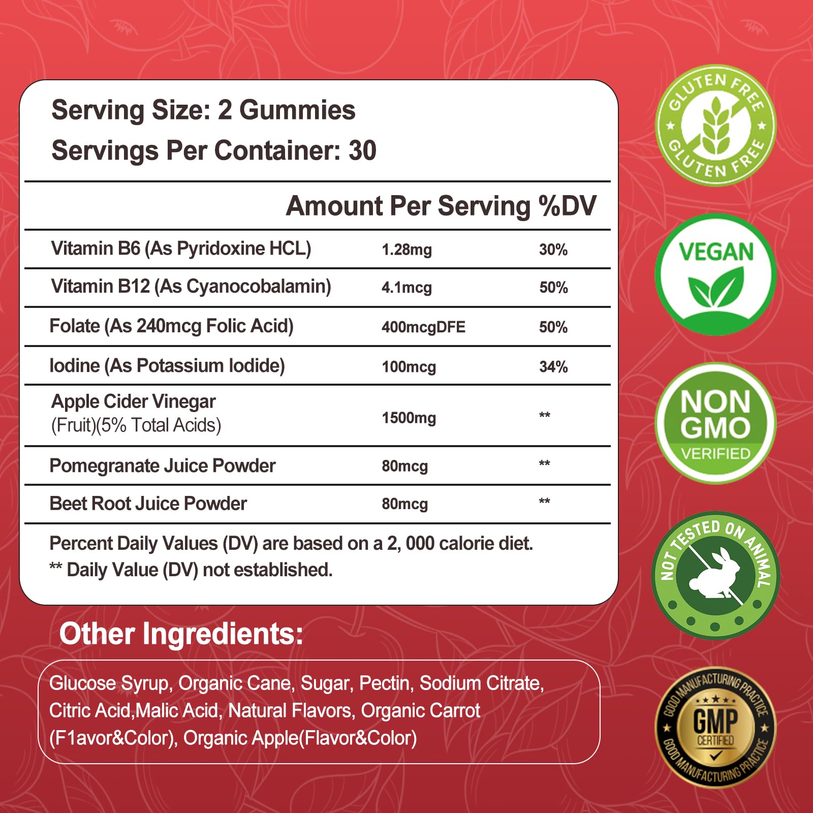 Gomitas Keto ACV de Swiss Bioenergetics, colores vivos para variar el sabor.