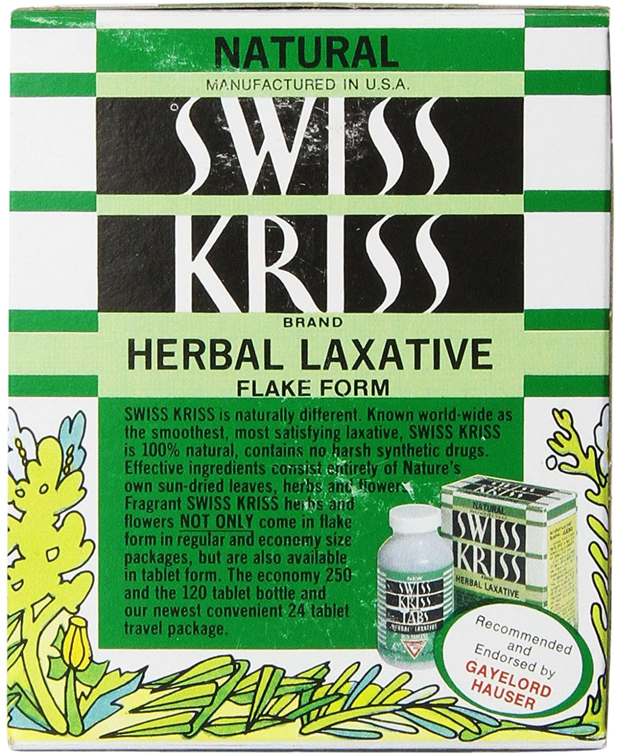 Swiss Kriss aroma herbal natural para experiencia sensorial.