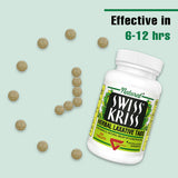 Mezcla herbal Swiss Kriss con senna y calendula para alivio suave.