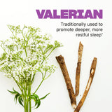 Caja de Swisse Valeriana para Dormir destacando ingredientes y uso nocturno.