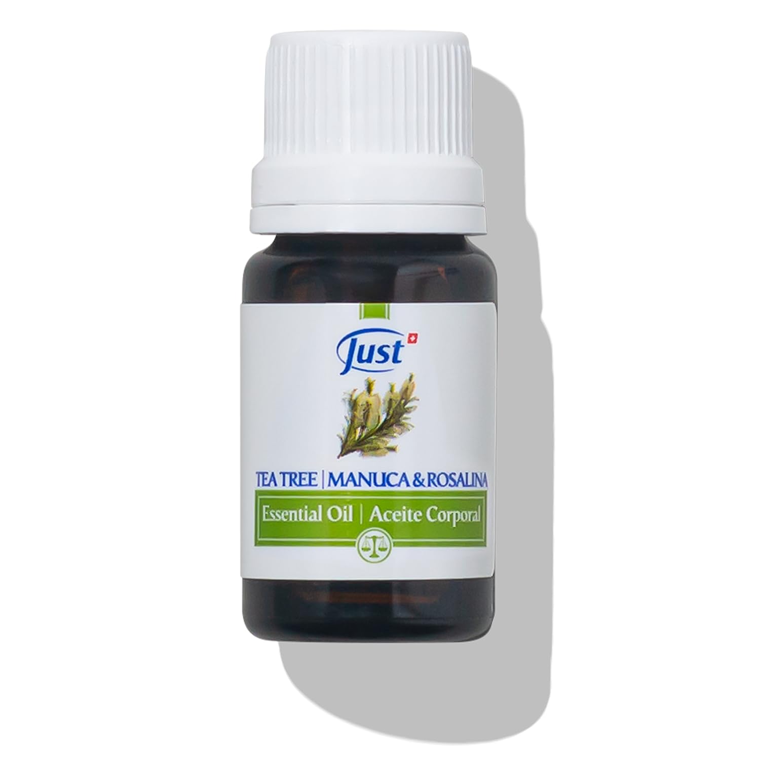 SwissJust Aceite de árbol de té: botella goteo para aplicación suave en la piel