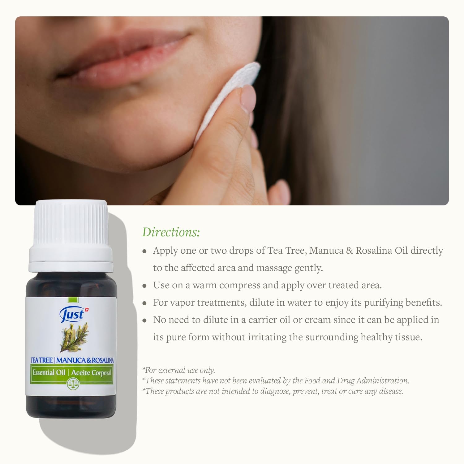 SwissJust Aceite de árbol de té: higiene-intima con banio-de-asiento seguro