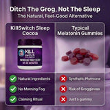 Switch KillSwitch cacao real y teobromina, sabor indulgente para dormir