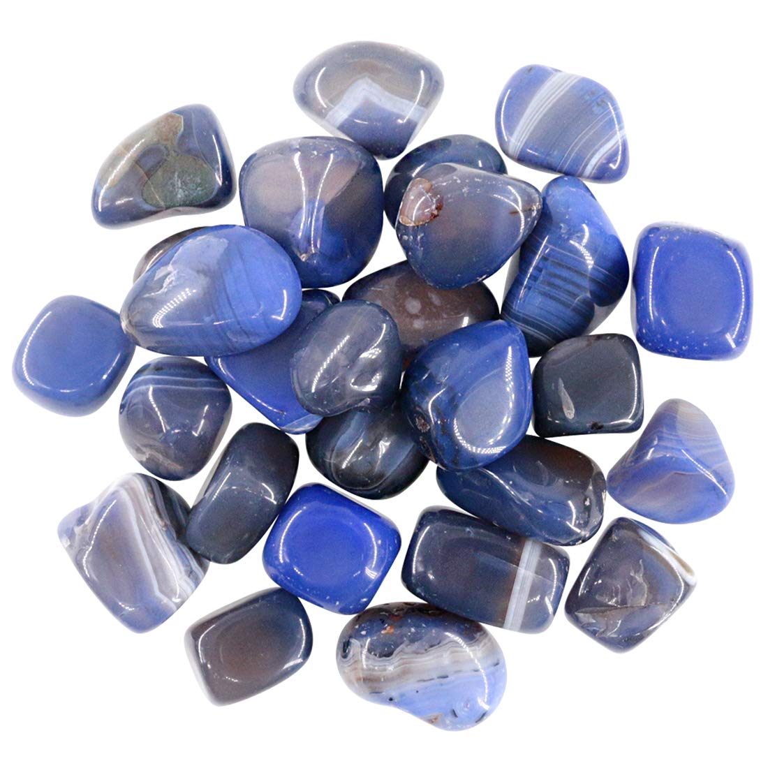 Swpeet agata marina: chips de piedra pulidos para joyería artesanal y decoración elegante.