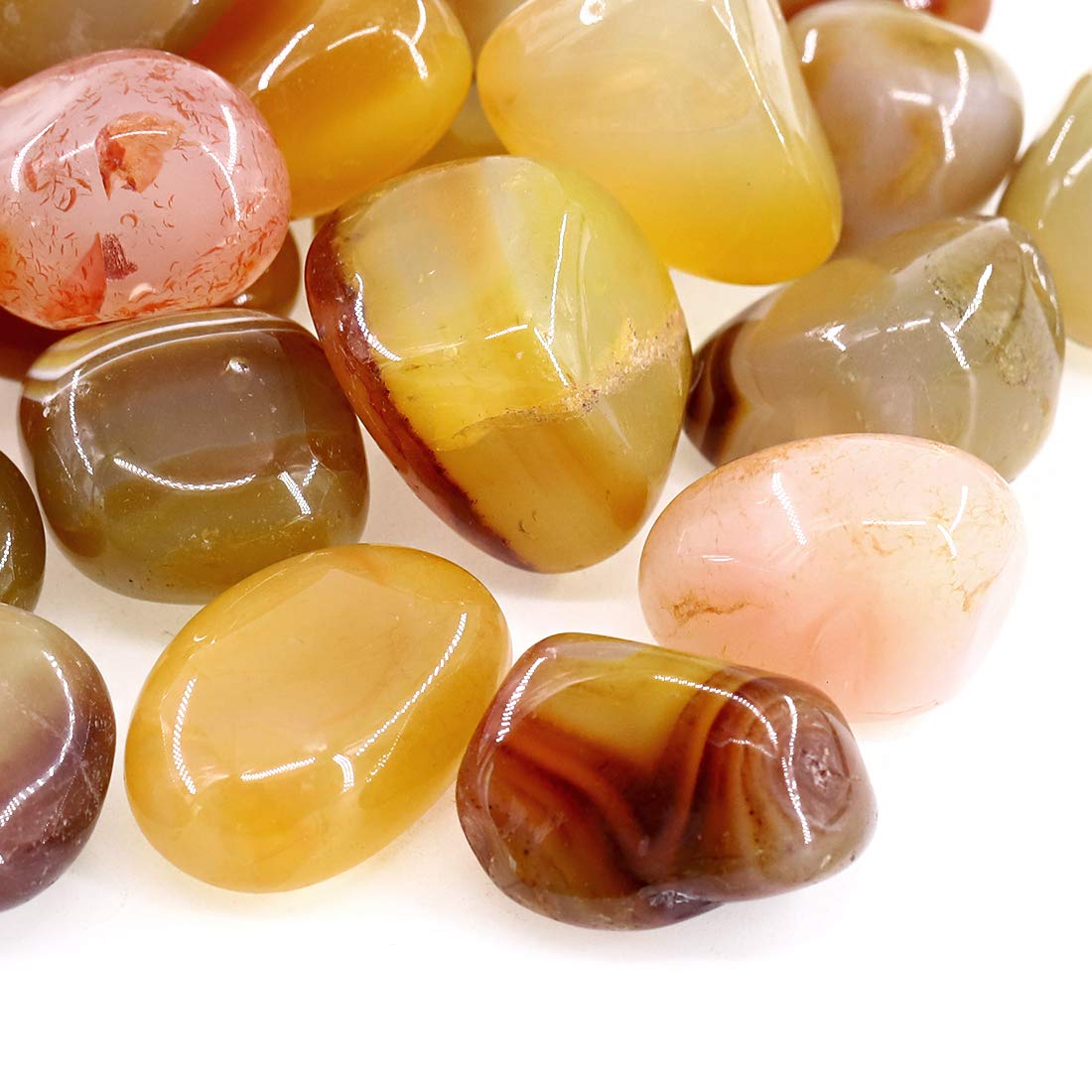 Swpeet piedras pulidas de colores varios, ideales para arte y proyectos de joyería.