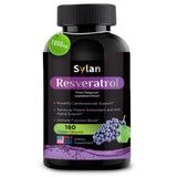 SYLAN Resveratrol, caja de cápsulas, posible apoyo antioxidante para la vida diaria.