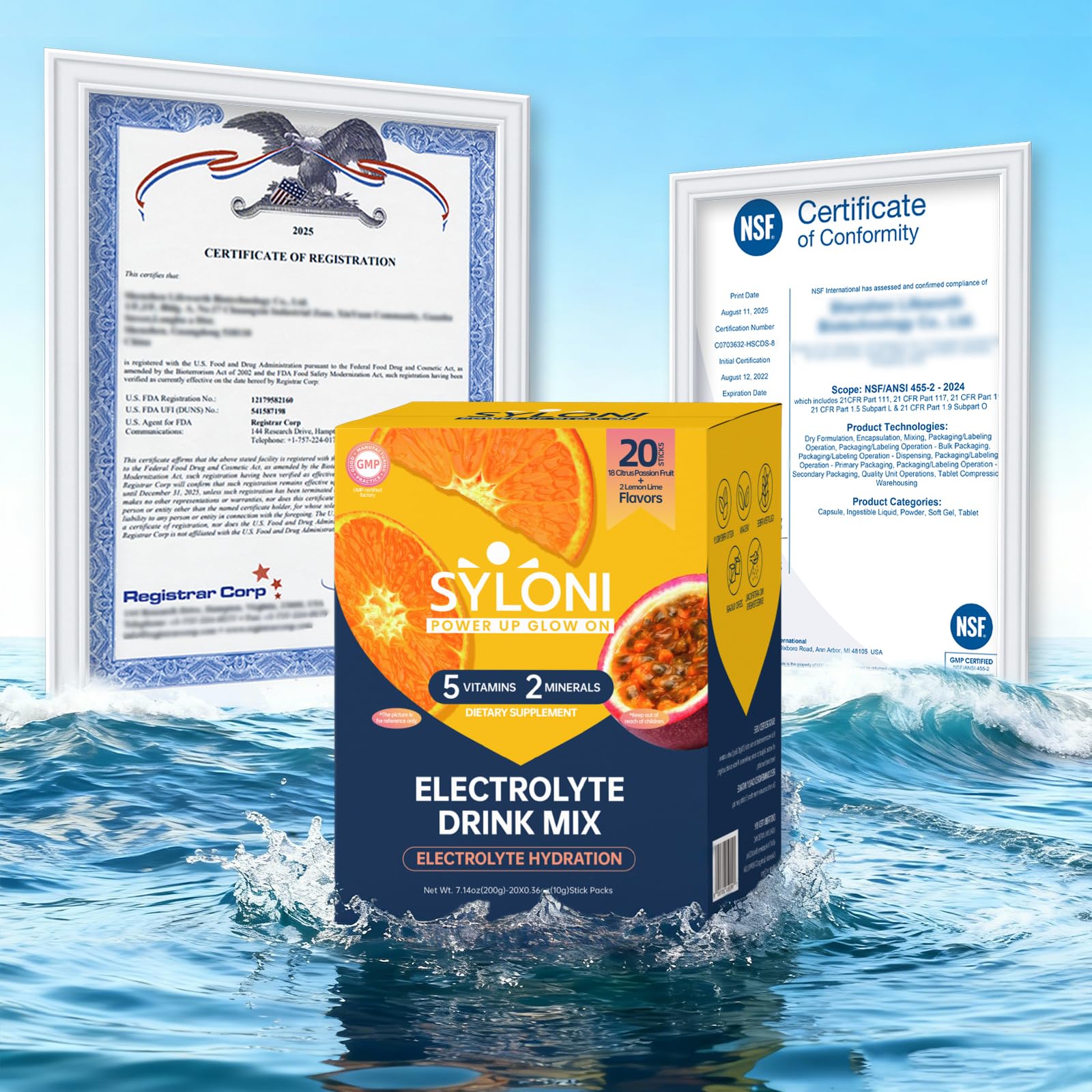 Paquetes individuales de Syloni para entrenamientos y viajes