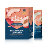 Syloni electrolitos polvo durazno blanco stick 1, hidratación rápida durante el entrenamiento