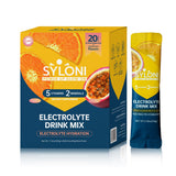 Syloni electrolitos en polvo con sabor cítrico-pasión-fruta para hidratación rápida