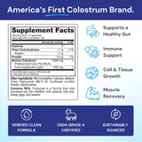 Symbiotics Colostrum IgG naturales cápsulas para apoyo inmunitario diario