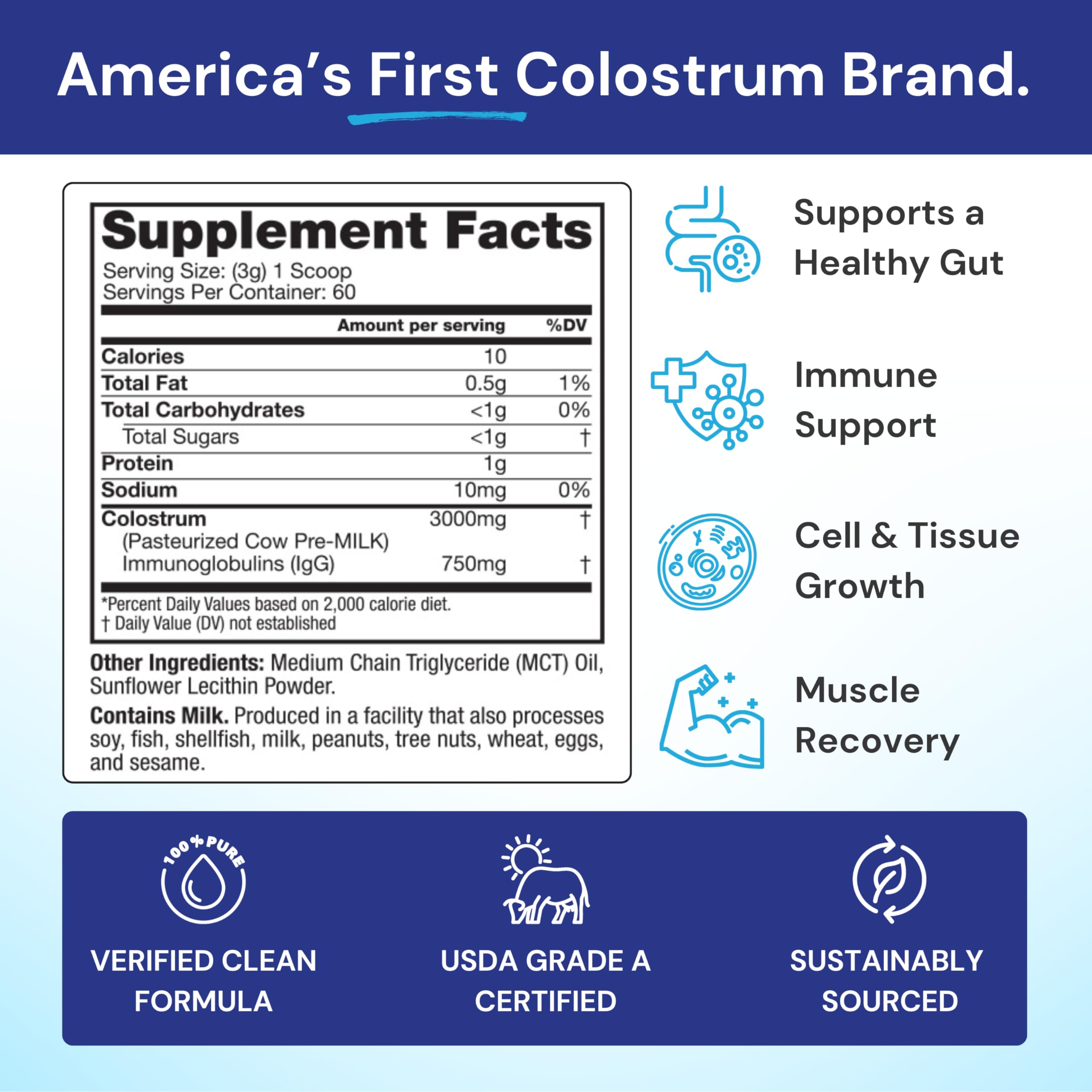 Symbiotics Colostrum Plus, polvo recuperacion muscular, favorece la recuperación tras el ejercicio.