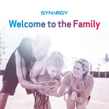 Synergy ProArgi-9 Plus empaque con logo, muestra compromiso con la calidad.