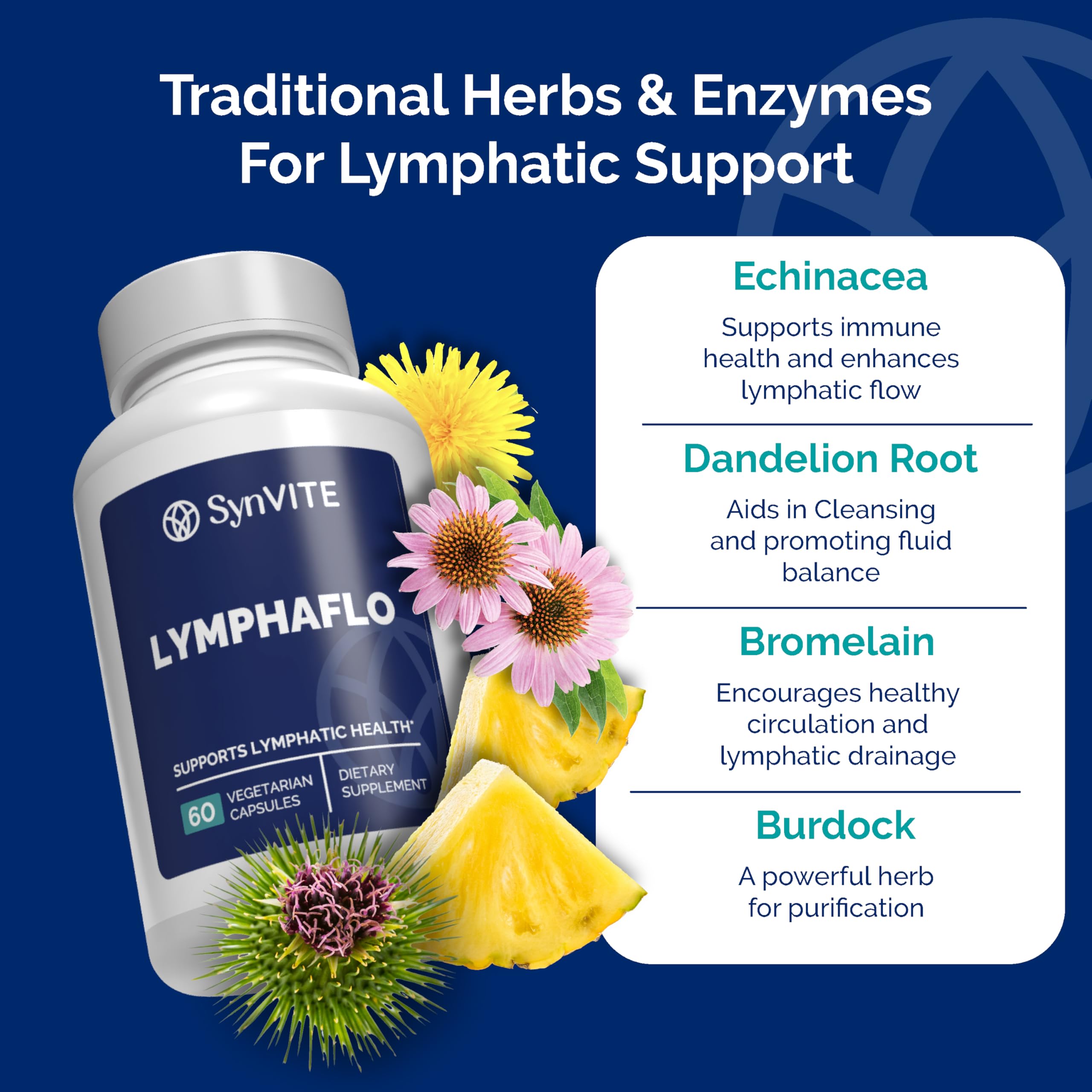LymphaFlo bromelina en la fórmula, experiencia de bienestar diario.