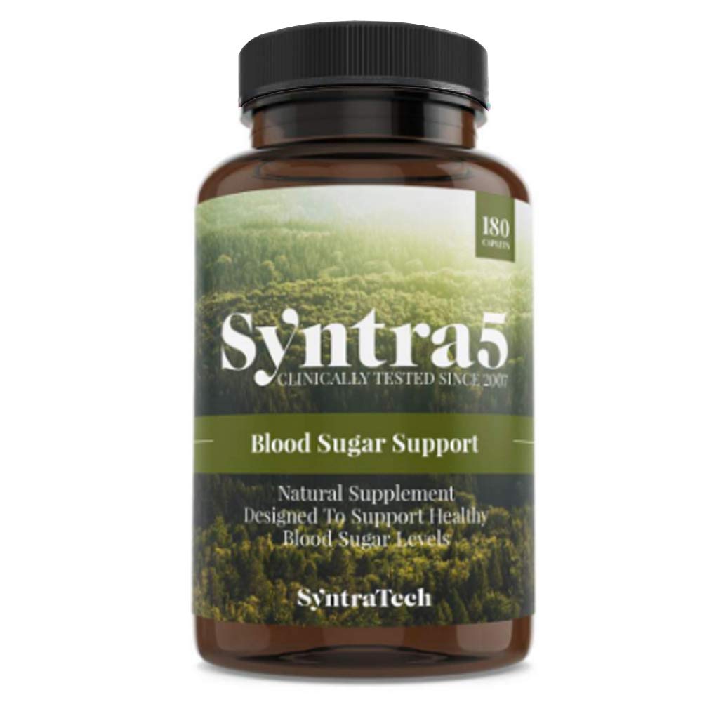 Syntratech Syntra5 cápsulas frente, apoyo diario para energía sostenida.