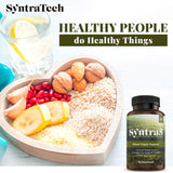 Syntratech Syntra5 etiqueta frontal, información clara para consumo consciente.