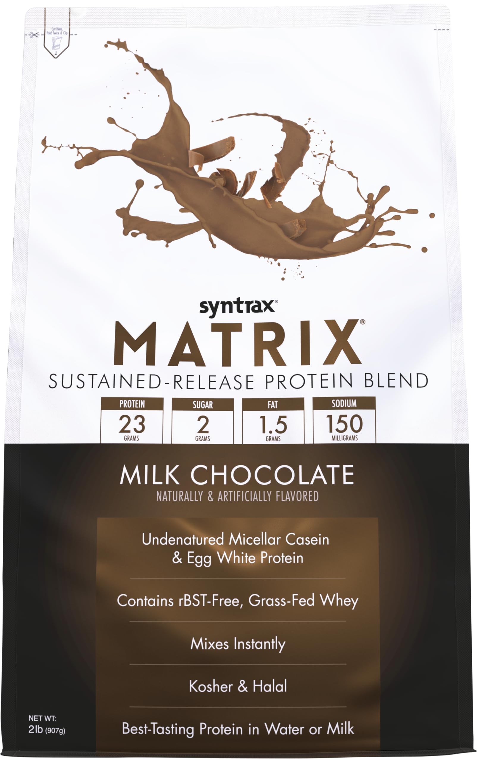 Syntrax Matrix bote 5 lb: proteína de liberación sostenida para uso diario