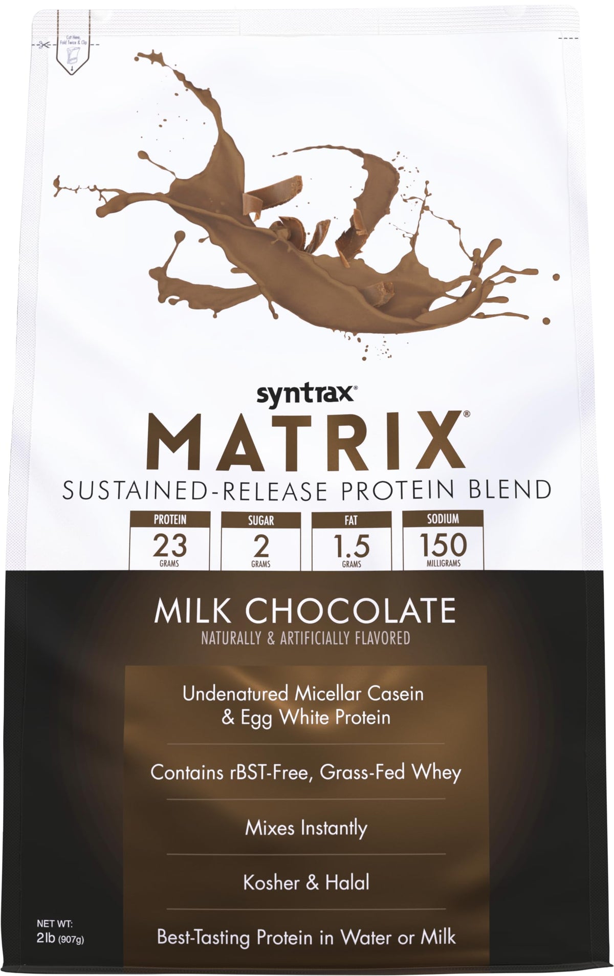 Syntrax Matrix bote 5 lb: proteína de liberación sostenida para uso diario
