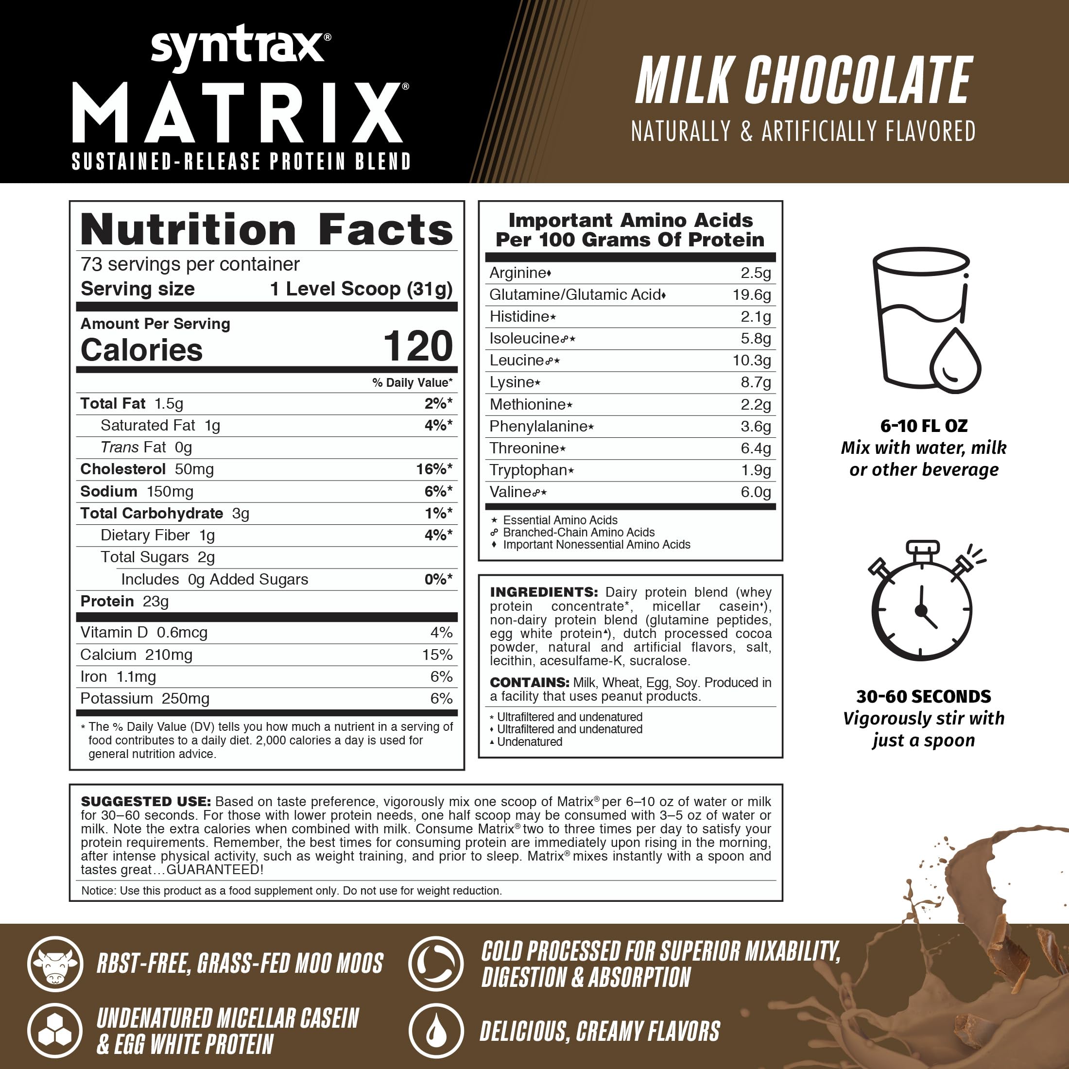 Syntrax Matrix mezcla instantánea para vaso sin esfuerzo