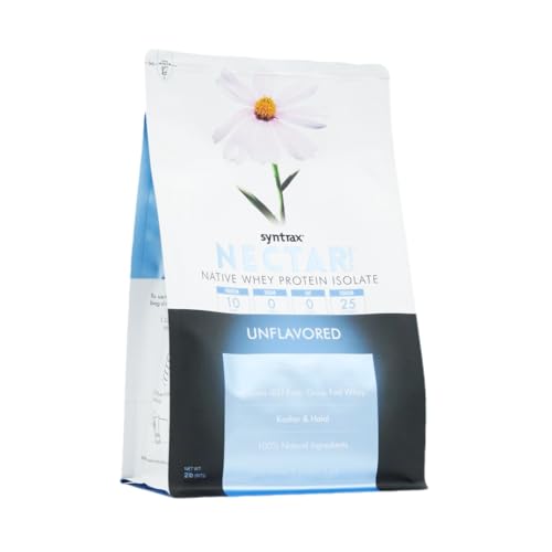 Syntrax Nectar Medical proteina aislada, mezcla rápida sin sabor para bebidas.