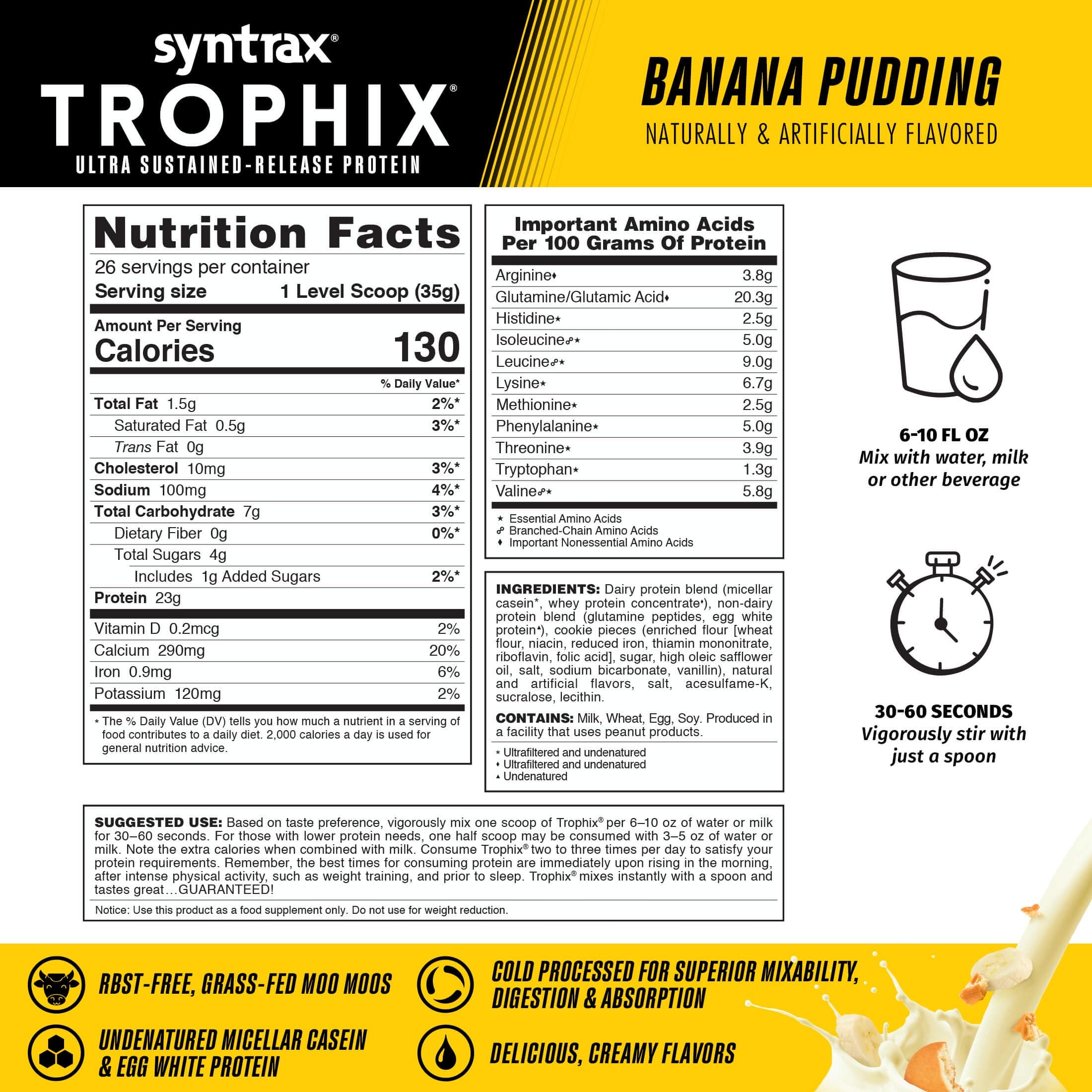 Syntrax Trophix, proteína de clara de huevo con amplio perfil de aminoácidos