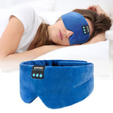 SYPVRY antifaz dormir azul: auriculares inalámbricos integrados para dormir mejor.