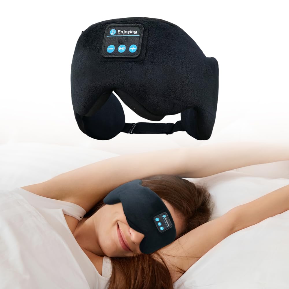 SYPVRY auriculares Bluetooth 5.4 con diadema para dormir, audio cómodo.