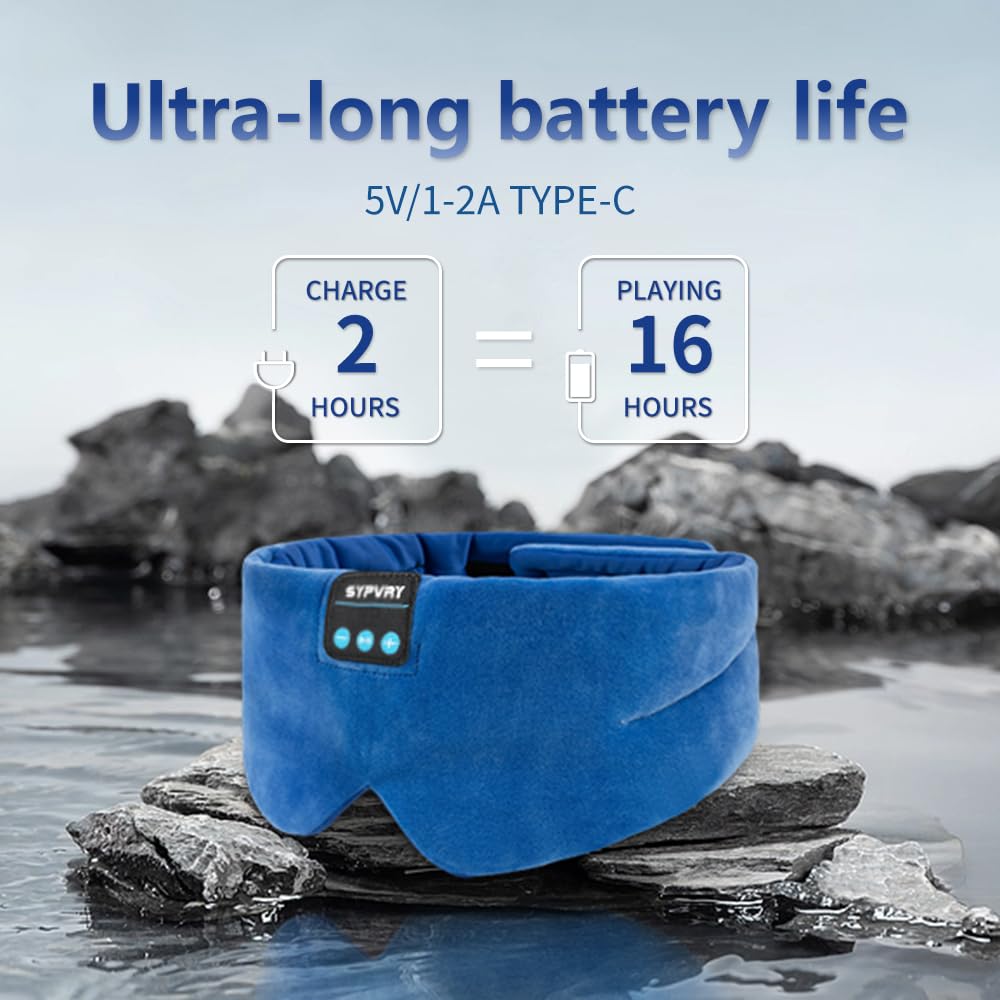 SYPVRY auriculares integrados en antifaz: escucha sin cables.