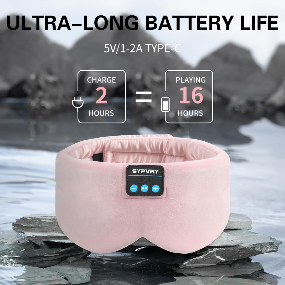 Auriculares integrados de SYPVRY para dormir sin cables y escuchar contenido